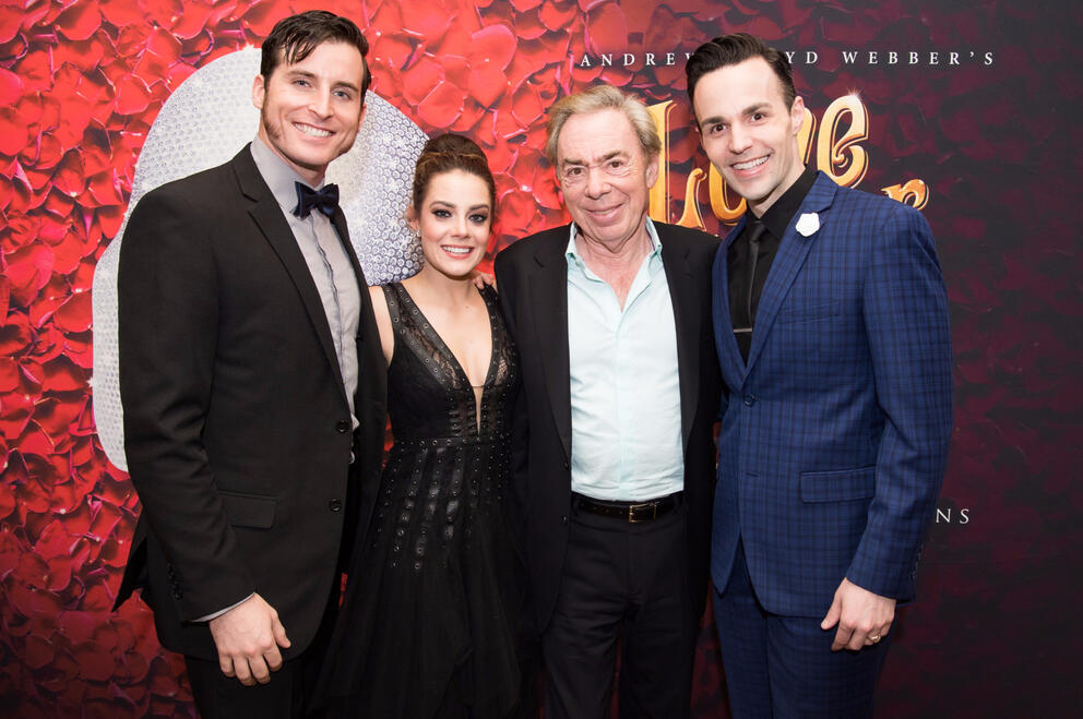 Sean Thompson, Meghan Picerno, Andrew Lloyd Webber, Bronson Norris Murphy